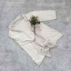 earth music&ecology カーディガン 薄手 七分 羽織 メッシュ