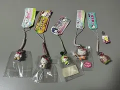 【6個セット】ハローキティ ご当地 ストラップ - 岡山 限定