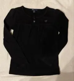 GAP kids ギャップ　キッズ　ロングTシャツ　黒　ハート