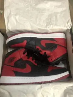 ナイキ　エアジョーダン　1　MID　ブレッド　赤✕黒　26.5　新品・未使用