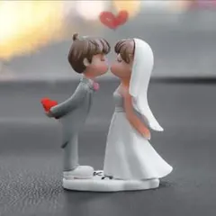 値下げ❤️ケーキトッパー フィギュア 新郎新婦 結婚式 バルーン 人形 小物