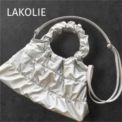 LAKOLIE ラコレ シルバー トートバッグ ショルダーバッグのサムネイル