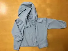 バースデイ　キッズ　パーカー　上着　日除け　フード付き　ブルー系　100