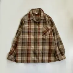 パラスパレス チェックシャツ ネルシャツ イエロー マスタード 長袖 