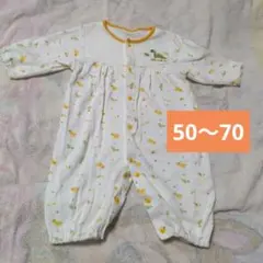 【3点で999円対象】恐竜柄ロンパース 50-70cm