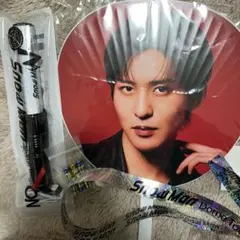 SnowMan DomeTour ペンライト うちわ 銀テ 目黒蓮 銀テ