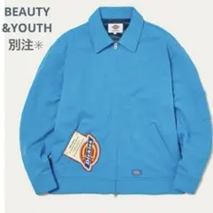 新品★別注 アイゼンハワー ジップ ジャケット 襟付き ブルー Dickies