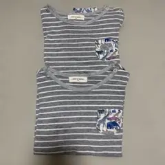 センスオブワンダー ストライプTシャツ 2枚セット