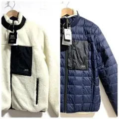 【新品タグ】TAION リバーシブル ダウン×ボア ジャケット　 M 男女兼用