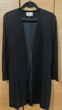 Pebble and Ashley Deux ブラック ノーカラージャケット