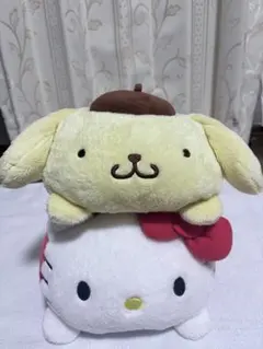 サンリオ ポムポムプリン 特大 クッション ハローキティ マフィン