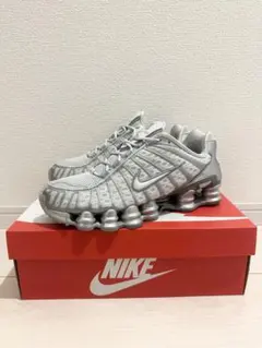 NIKE SHOX TL 28cm ナイキ ショックス シルバー スニーカー