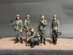 1/64 ロサンゼルス シェリフフィギュアセット K-9犬付き ジオラマ用