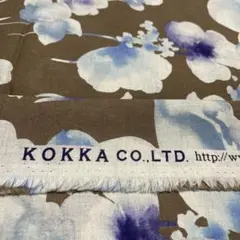 KOKKA CO.LTD. 花柄 生地 約110cm幅×102cm