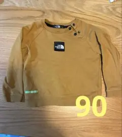 ［美品・グリーンバトン］ノースフェイス、ブラウントレーナー90サイズ