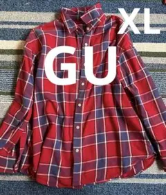 GUジーユー フランネルチェックシャツ XL
