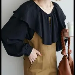 discoat 黒長袖ブラウス