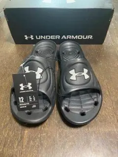 【未使用】UNDER ARMOUR サンダル US12 30cm ブラックのサムネイル