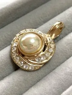 【美品】ROMAN ローマン　ヴィンテージ　パールペンダントトップ