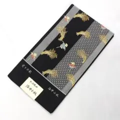 京老舗の粋 洛中小紋 袋帯 実りの秋 西陣織山下袋帯　西陣NO.503　336のサムネイル
