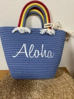 ブ◯様専用　Aloha 刺繍　トートバッグ　フリンジ付きのサムネイル