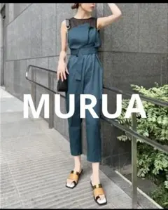 MURUA サロペットグリーン緑　ノースリーブのサムネイル