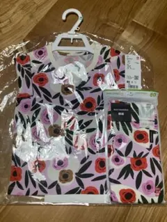 ユニクロ×マリメッコ　グラフィック Tシャツ(半袖)&レギンス(7分丈) 80