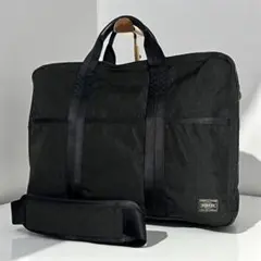 美品　ポーター　2way　A4可　2層　ハイブリッド　ビジネスバッグ　斜め掛　黒