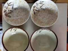 2種類4個セット うどん、そば　鉢 どんぶり すすきのサムネイル