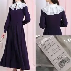 16日迄トッコ　フリルビックカラー付き２ＷＡＹニットワンピース■定価7,590円