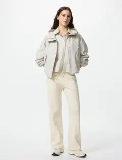 【新品未使用】 ユニクロ ウォッシャブルニットリブパンツ L