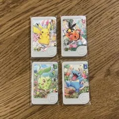 【新品】ポケモンフレンダアートピック　ピカチュウ、チコリータ、ワニノコ、ポカブ