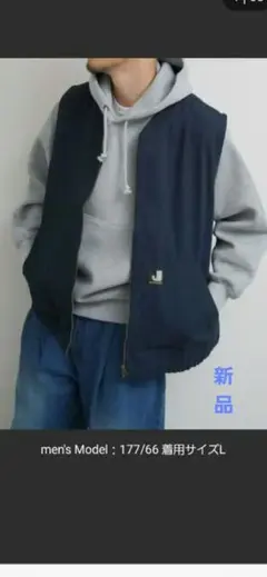 ルーズシルエットタッグワークベスト