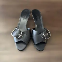 HERMES モカシン ジュリア 36.5 ブラック - メルカリ