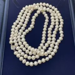 美品】天然 白珊瑚 ヴィンテージ ネックレス アクセサリー 全長50cm 