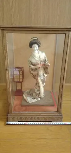 日本人形 汐汲 ガラスケース入り - メルカリ