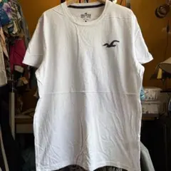 アメリカ古着 刺繍 Hollister ホワイト Tシャツ Mサイズ