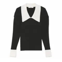 SNIDEL Sustainableカラーデザインニットプルオーバー