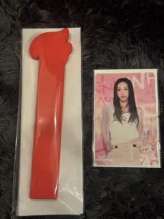 TWICE チェヨン　うちわグリップカバー　 トレカ付き