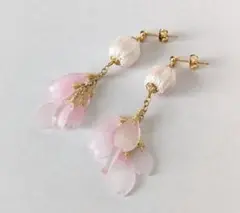 現品限り 桜の花びら ピアス（イヤリング可）