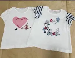 familiar ファミちゃん リアちゃん Tシャツ 2枚セット 90