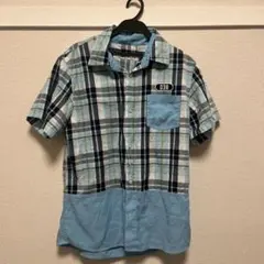 LAUNDRY チェック柄 半袖シャツ 038ワッペンのサムネイル