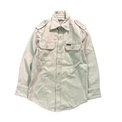 7BS1 【CAPITAN】パイロットシャツ　長袖　エポレット　古着used