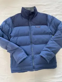 Patagonia ダウンジャケット 肉厚 青 ブルー アウトドア 短丈 y2k 