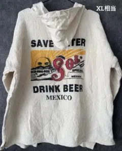 メキシカンパーカー XL相当 メキシコ柄 ビッグシルエット 古着 プルオーバー