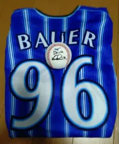 横浜DeNAベイスターズ　バウアー選手　ユニフォーム & サインボール 横浜DeNAベイスターズ バウアー MVP記念 サインボール - メルカリ