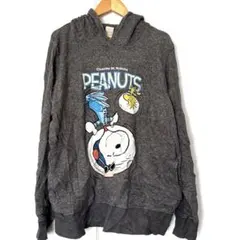 PEANUTS グレー パーカー 【Lサイズ】
