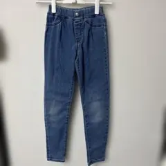GU デニムブルー スキニーパンツ140