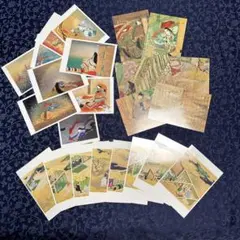 ポストカード　源氏物語　3種類　全23枚