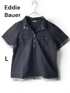 Eddie Bauer エディーバウアー ポロシャツ 半袖シャツ PL ブラックのサムネイル